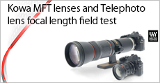 Kowa MFT lenses and Telephoto lens focal length field test